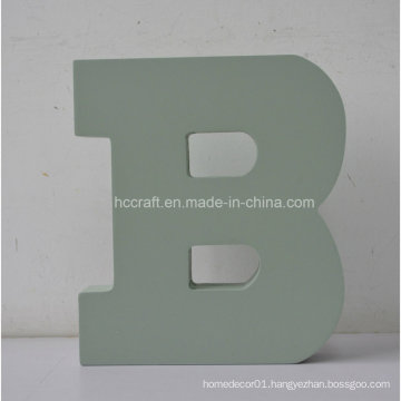 Wooden Letters with Alphabet Letter B Used for Home Decoration